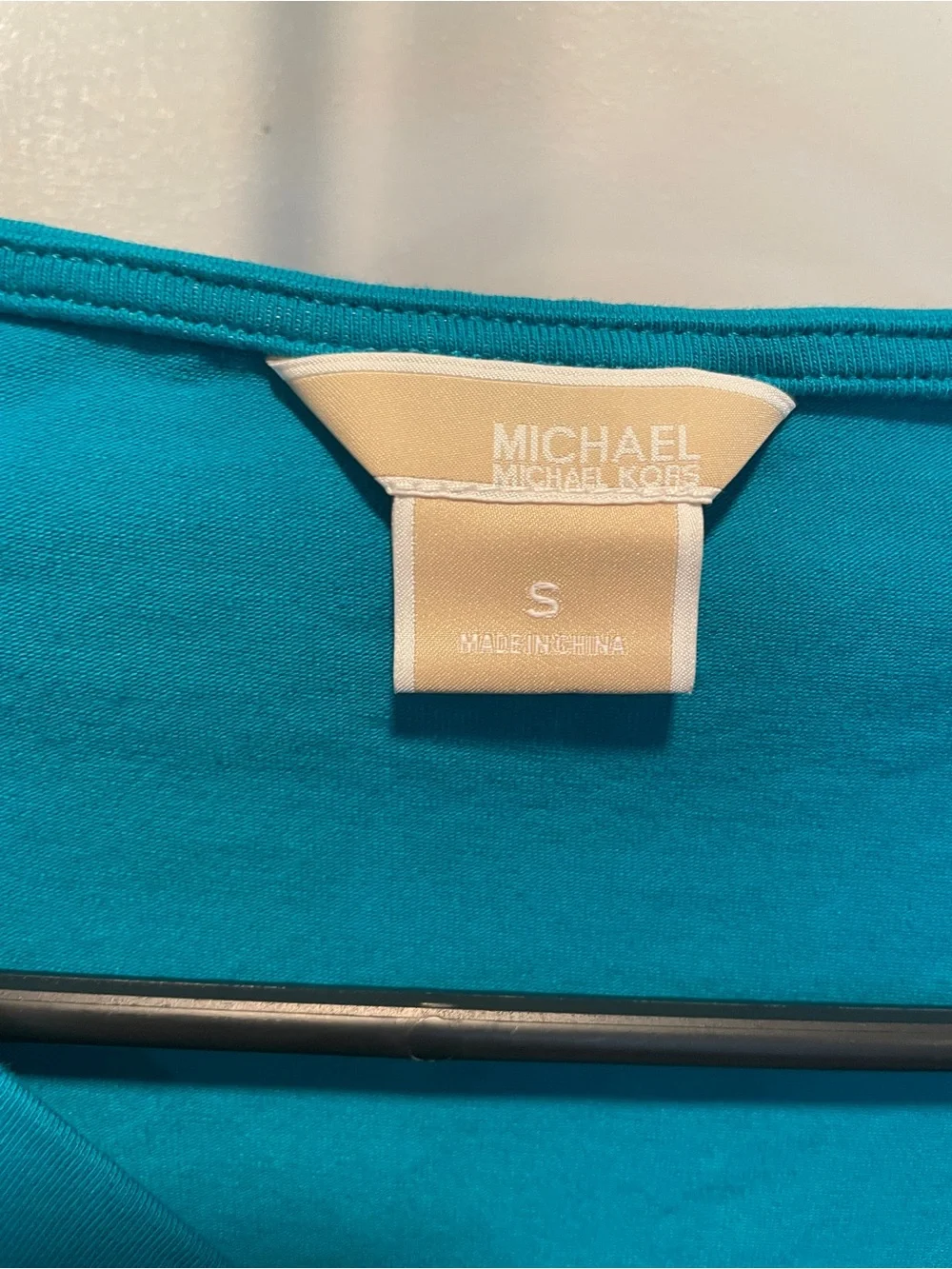 Michael Kors Teal Crew Neck  Top size S
